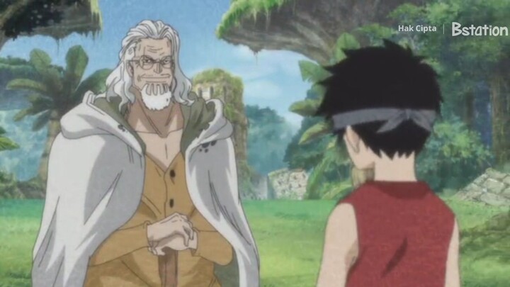 Latihan luffy selama 2thn) bersama silvers Rayleigh