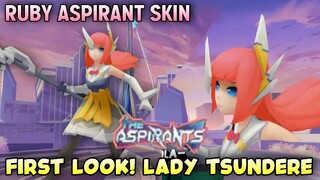 Ruby Aspirant Skin!! FIRST LOOK! 😮 || Lady Yandere || Mobile Legends Update