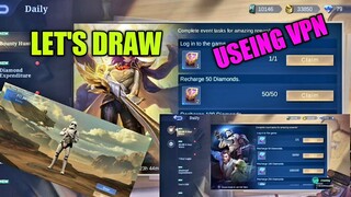 How To Get Lots Of Skins From VPN || X STAR WARS and Bounty Hunter Free Draws || Mobile Legends