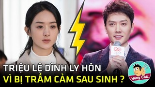 Sốc Triệu Lệ Dĩnh ly hôn vì trầm cảm sau sinh tình hình ngày càng nghiêm trọng?|Hóng Cbiz