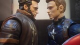 Captain America vs Wolverine (STOP MOTION)(SHORT)
