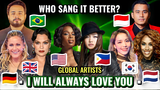 I WILL ALWAYS LOVE YOU by Whitney Houston - USA × UK × Brazil × Philippines × Indonesia & more...