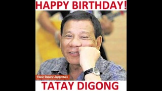 HAPPY 75TH BIRTHDAY PANGULONG DUTERTE