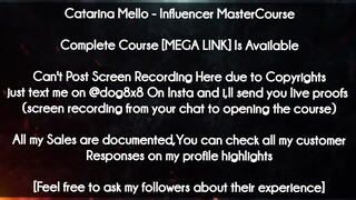 Catarina Mello  course - Influencer MasterCourse download