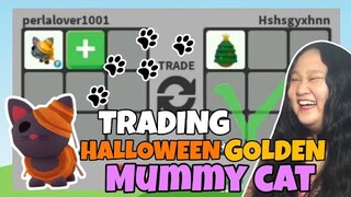 TRADING HALLOWEEN GOLDEN MUMMY CAT AND OPENING *MUMMY CAT BOXES* IN ADOPT ME (nag iba na sila😔)