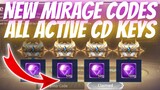NEW Mirage Codes + NEW CD KEYS | Mobile Legends Adventure 2022