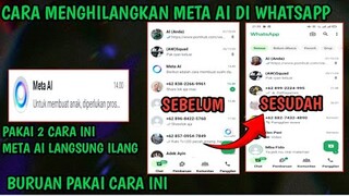 CARA MENGHILANGKAN META AI DI WHATSAPP TERBARU || CARA MENGHILANGKAN META AI DI WA