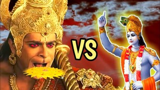 HANUMAN VS CAKRA SUDARSANA| HANUMAN MENELAN CAKRA SUDARSANA