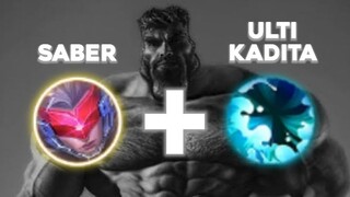 SABER PAKE ULTI KADITA !!