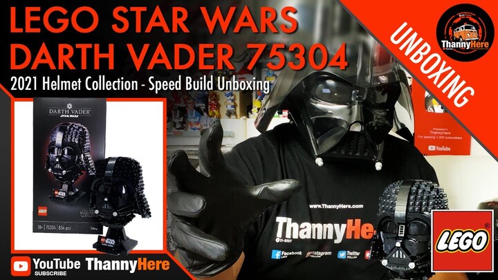 LEGO Star Wars Darth Vader Helmet Collection 75304 how to speed build unboxing