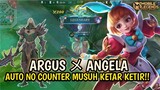 Ketika argus sdh full item + ulti angela😱 auto rata boss😎