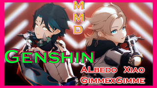 [Genshin, MMD] ALbedo, Xiao"GimmexGimme"