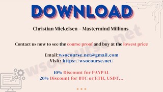 [WSOCOURSE.NET] Christian Mickelsen – Mastermind Millions