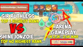 RUTHLESSREDGE TOP 1 RANK VS SHINEJONZOIE (BBP VS BBP) ARENA GAMEPLAY AXIE INFINITY