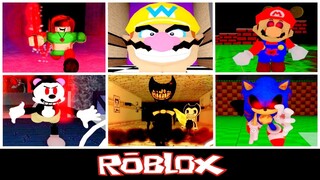 Chara, Apparition, Mario.EXE & More (The Horrific Elevator By Super_awesomenezz) [Roblox]