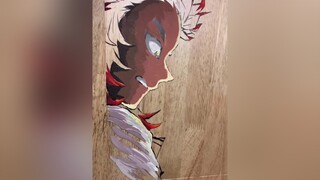 I’ll post part 2 when it’s done, WIP demonslayer rengoku rengokukyojuro animeglasspainting animearttutorial weeb animeart mugentrain