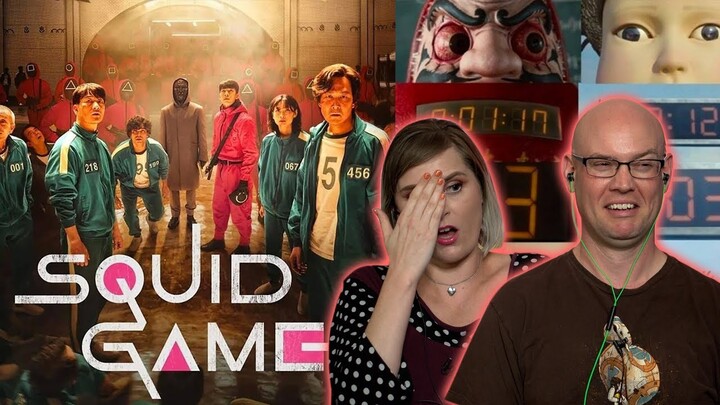 BF's first Korean drama is Squid Game and he's disturbed  | 오징어 게임Reaction Episode 1