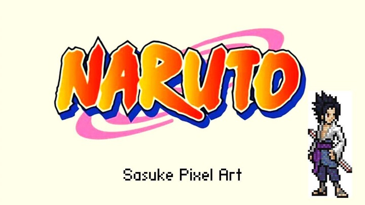 Sasuke Pixel Art | Naruto Shippuden