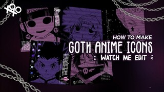 ⋆.ೃ࿔*:･ goth anime icons - watch me edit | xoxoxantzu