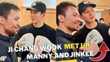 Korean actor Ji Chang wook dinner with Manny and wife Jinkee Pacquiao