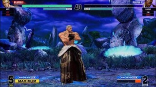 KOF15　チャンピオン　ギース　10Hit5割コンボ　追い打ち投げの極み　勝ち姿が様になる