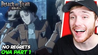 Levi's Old Squad!! Attack on Titan "No Regrets" (Pt.1 OVA) REACTION
