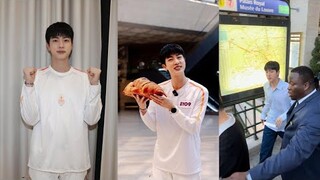 Interview with Jin of BTS and a Surprise Gift for Jin at 2024 Paris Olympic