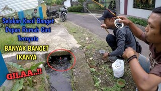 GAK ADA YANG NYADAR..!! Cuma Selokan Kecil Depan Rumah, Tapi Ikanya Banyak Banget!!