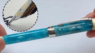 [DIY] Fan vừa gửi chiếc bút mực đao chanh, chữ viết như điêu khắc vậy