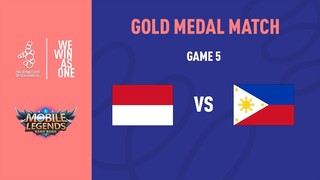 INDONESIA VS PHILIPPINES GAME 5 SEA GAME 30 | MOBILE LEGENDS BANG BANG