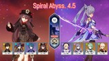 Spiral Abyss 4.5 Hu Tao Vaporize & Keqing Aggravate | Genshin Impact