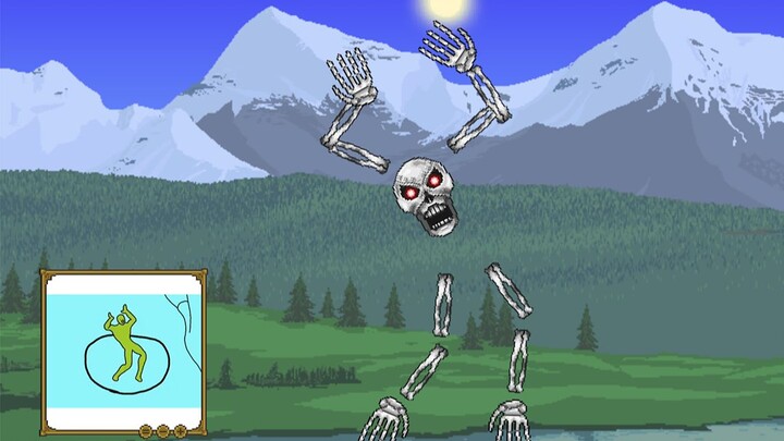 [Terraria] The Mechanical Skeleton King is also crazy. He comes out to dance with two tigers in broa