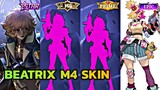 Beatrix M4 And Prime Skin 2022 || Beatrix New skin 2022 Mobile Legends Bang Bang || MLBB