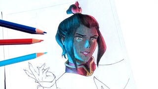 PART.1 || Mewarnai AZULA Dengan Gaya Semi Realistik || AVATAR:The Last Airbender