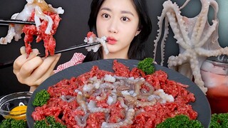[ONHWA] Raw beef and raw octopus🥰