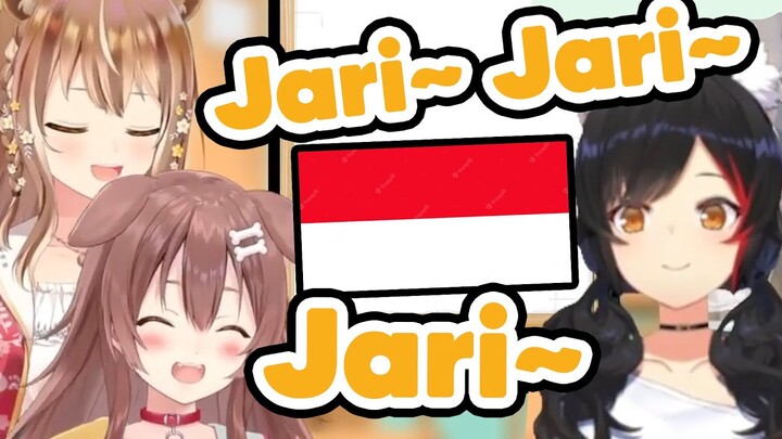 Korone suka sama Bahasa Indonesia "Jari" alias "Yubi~Yubi~"