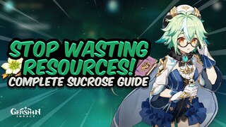 ADVANCED SUCROSE GUIDE! Best Support Build - All Artifacts, Weapons & Teams | Genshin Impact