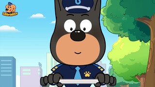 Sheriff Labrador - Kids Cartoon - Police Takes Care of A Baby ｜ Educational Videos