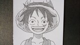 How To Draw Luffy From One Piece Easy | Pencil Sketch