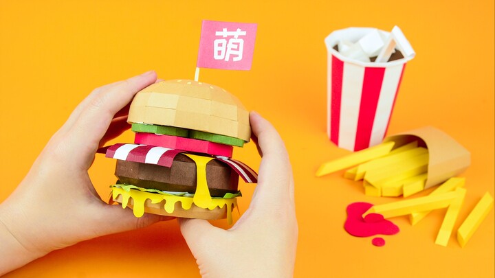 [Cute boss stop motion animation] Super smooth hamburger making