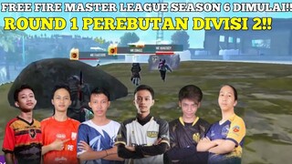 FFML SEASON 6 DIMULAI!! PEREBUTAN DIVISI 2! MANTAP KALI ESPORT BOOYAH ROUND 1 - free fire