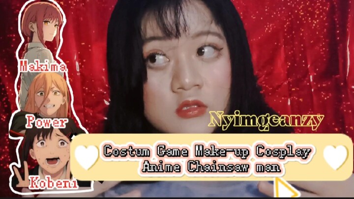 Costum Game Make-up Cosplay Anime Chainsaw man// Kobeni Higashiyama ❤