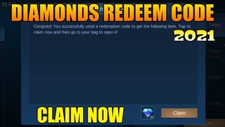 DIAMONDS REDEEM CODE IN MOBILE LEGENDS 2021 - FREE DIAMONDS IN MOBILE LEGENDS