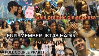 Full member jkt48 hadir gala premier dia angkasa shenina, angga, bara valentino, Rey bong