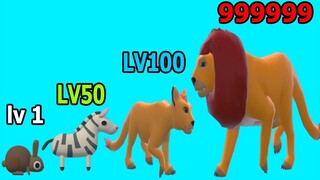 TIẾN HOA EVOLUTION TỪ SƯ TỬ NHỎ THÀNH VUA SƯ TỬ CHÚA TỂ MAX LVL - LION KING TOP GAME THÀNH EJ