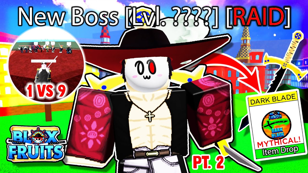 ELE DROPA A YORU DE GRAÇA!! BOSS RAID do MIHAWK no BLOX FRUITS QUE NINGUEM  SABIA 