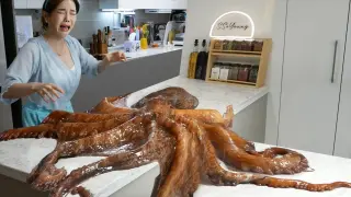 Mukbang ASMR  10KG Giant Octopus Seafood Eating show