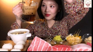 Thưởng thức Sashimi cá ngừ béo ngon 1 #MiuMiuFood