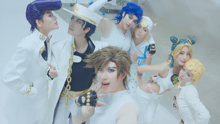 [JoJo's Bizarre Adventure] Seven JOJOs in white! cos feature filming tidbits ~ the first bullet