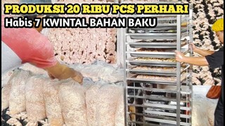 USAHA RUMAHAN YG MENGHASILKAN UANG | SEHARI produksi sampai 20 ribu pcs menghabiskan 7kwintal adonan